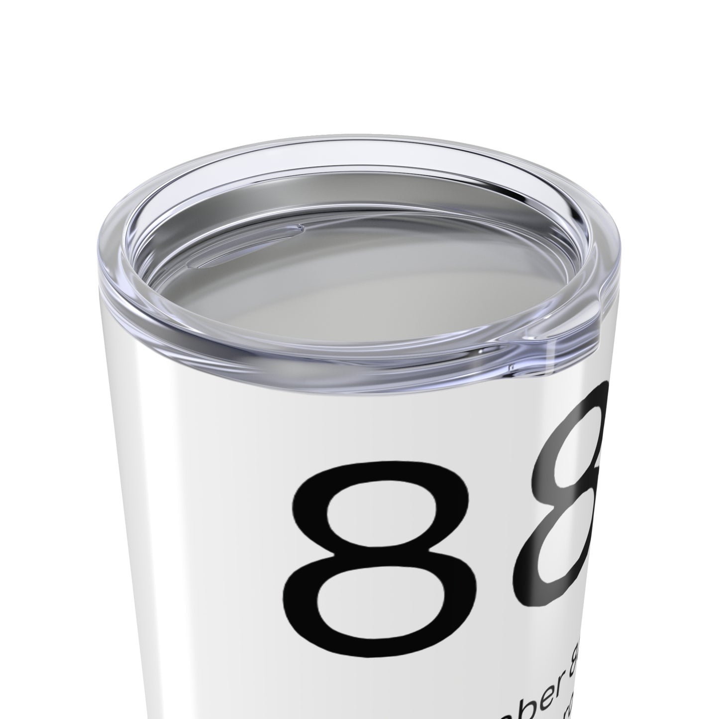 Angel Number 888 - Spiritual Guide Tumbler, Coffee Cup, Inspirational Travel Mug, Motivational Gift, Astrology Drinkware