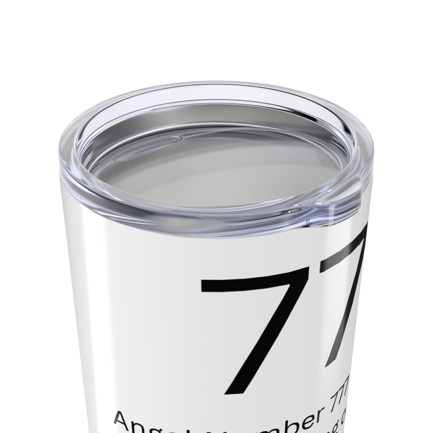 Angel Number 777 - Spiritual Guide Tumbler, Coffee Cup, Inspirational Travel Mug, Motivational Gift, Astrology Drinkware