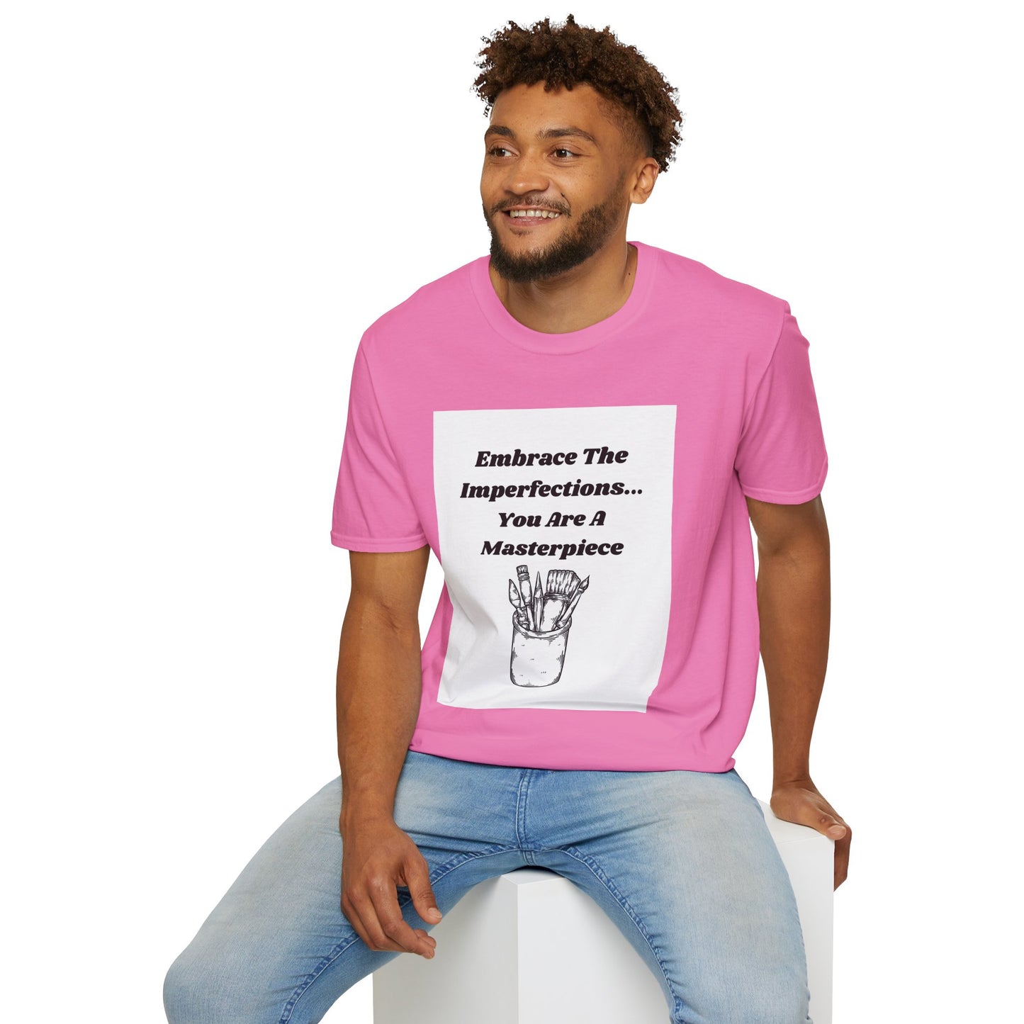 Embrace The Imperfections - Unisex Softstyle T-Shirt - Artistic Inspiration Tee