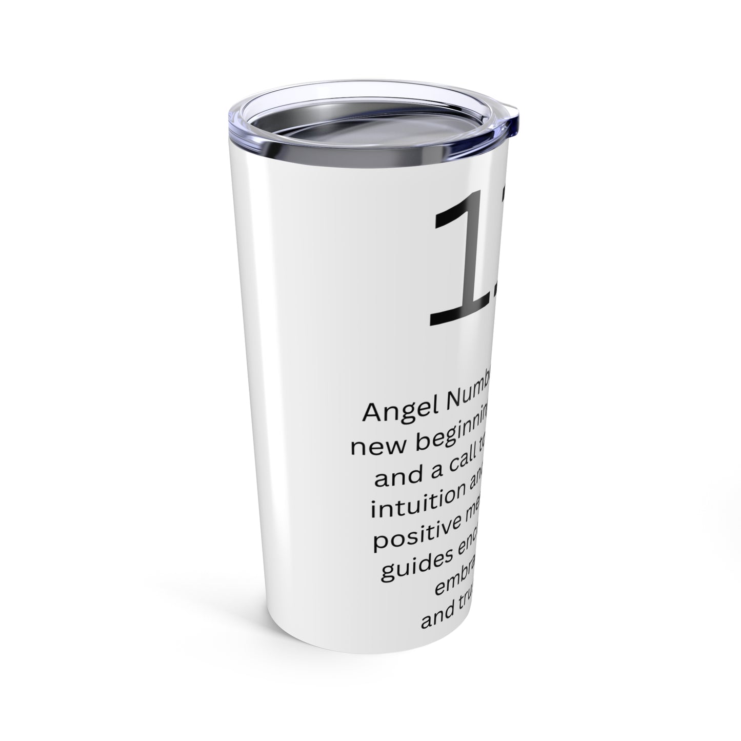 Angel Number 111 Inspirational 20oz Tumbler - Manifest Your Dreams, Motivational Drinkware, Gift for Dreamers, Modern Home Decor, Mindfulness Accessory