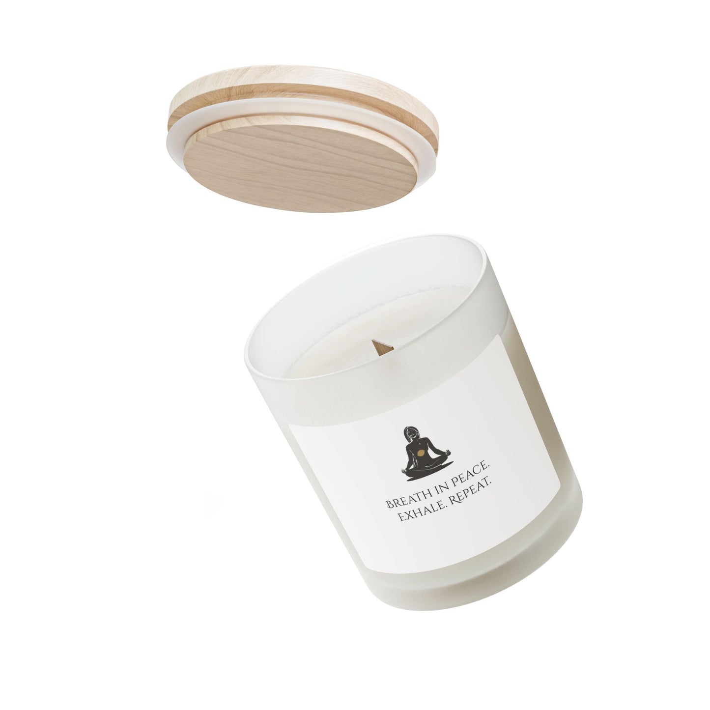 Breath In Peace - Mindfulness Candle, Relaxing Gifts for Meditation, Home Decor, Self-Care, Aromatherapy, Gifts for Her