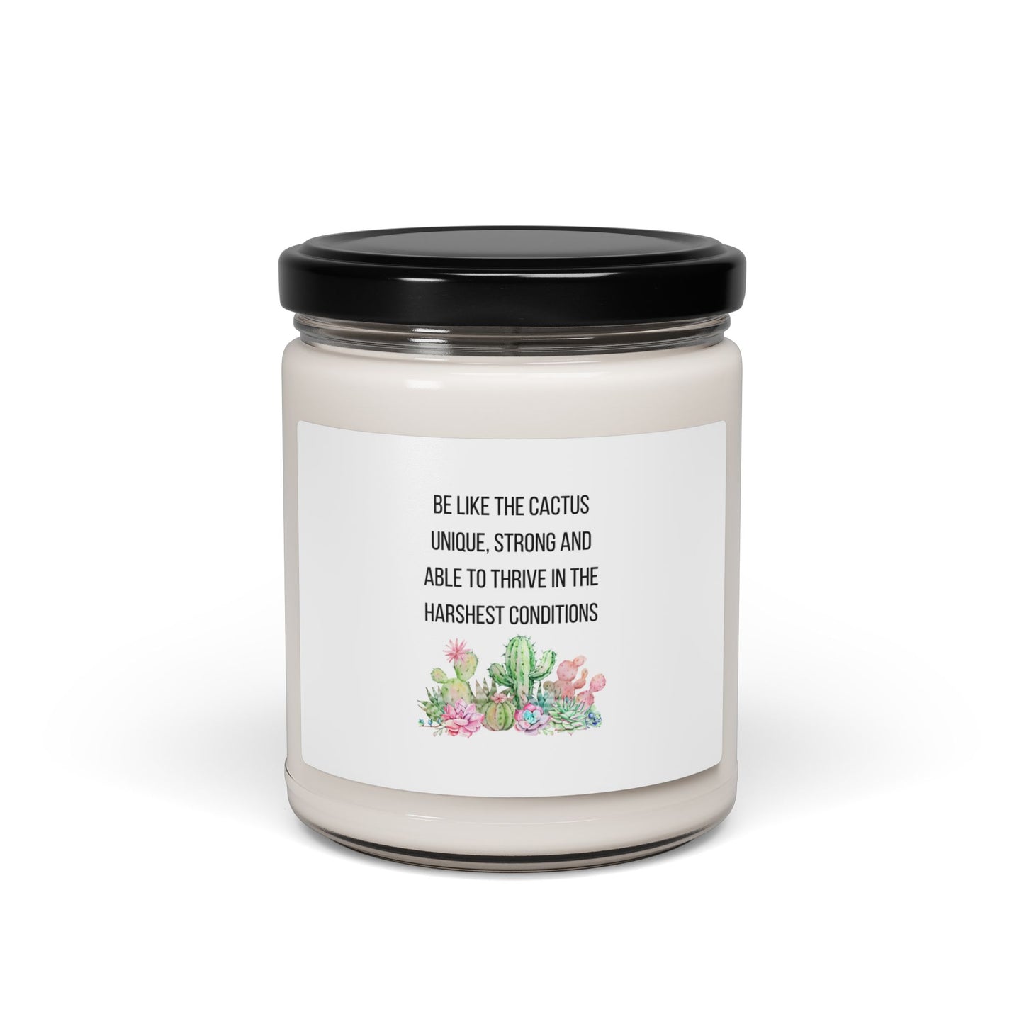 Inspirational Cactus Scented Soy Candle - 9oz