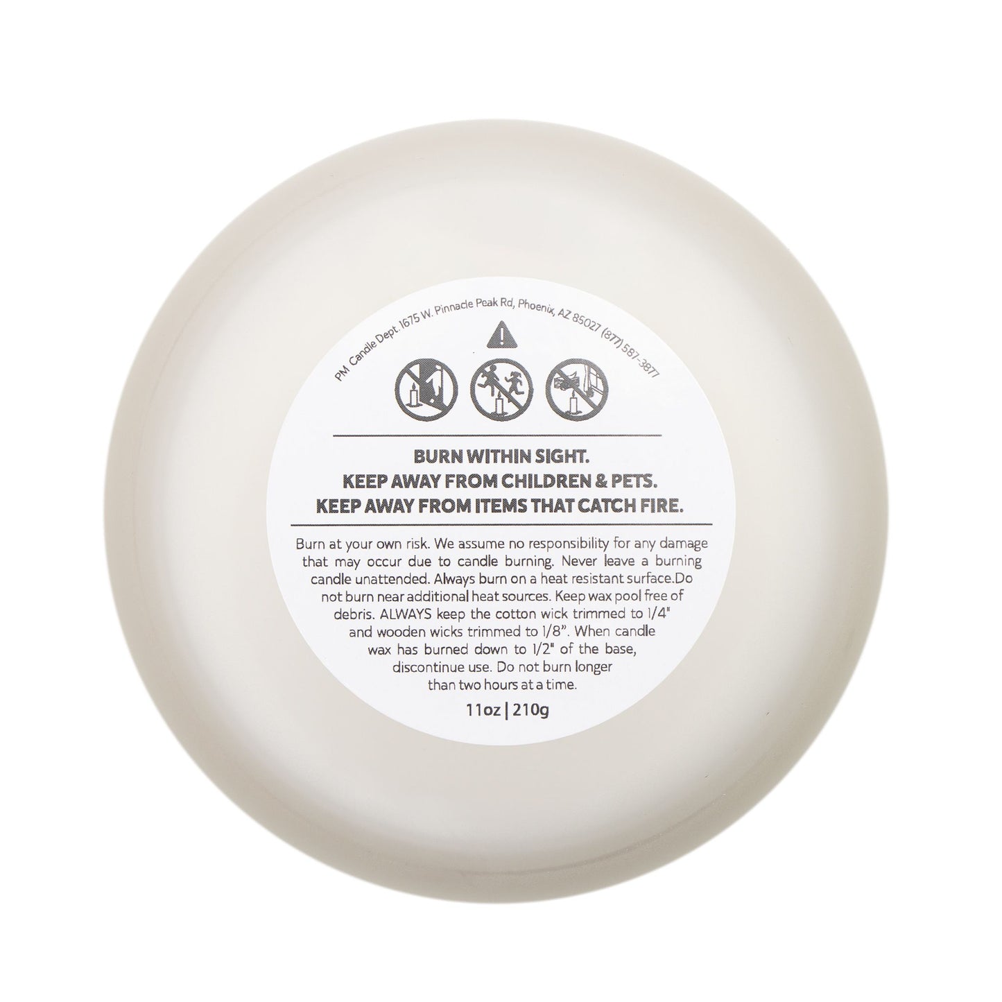Frosted Glass Candle - "Fear Not My Love, Focus On Your Dreams" - Aromatherapy Gift for Relaxation & Motivation