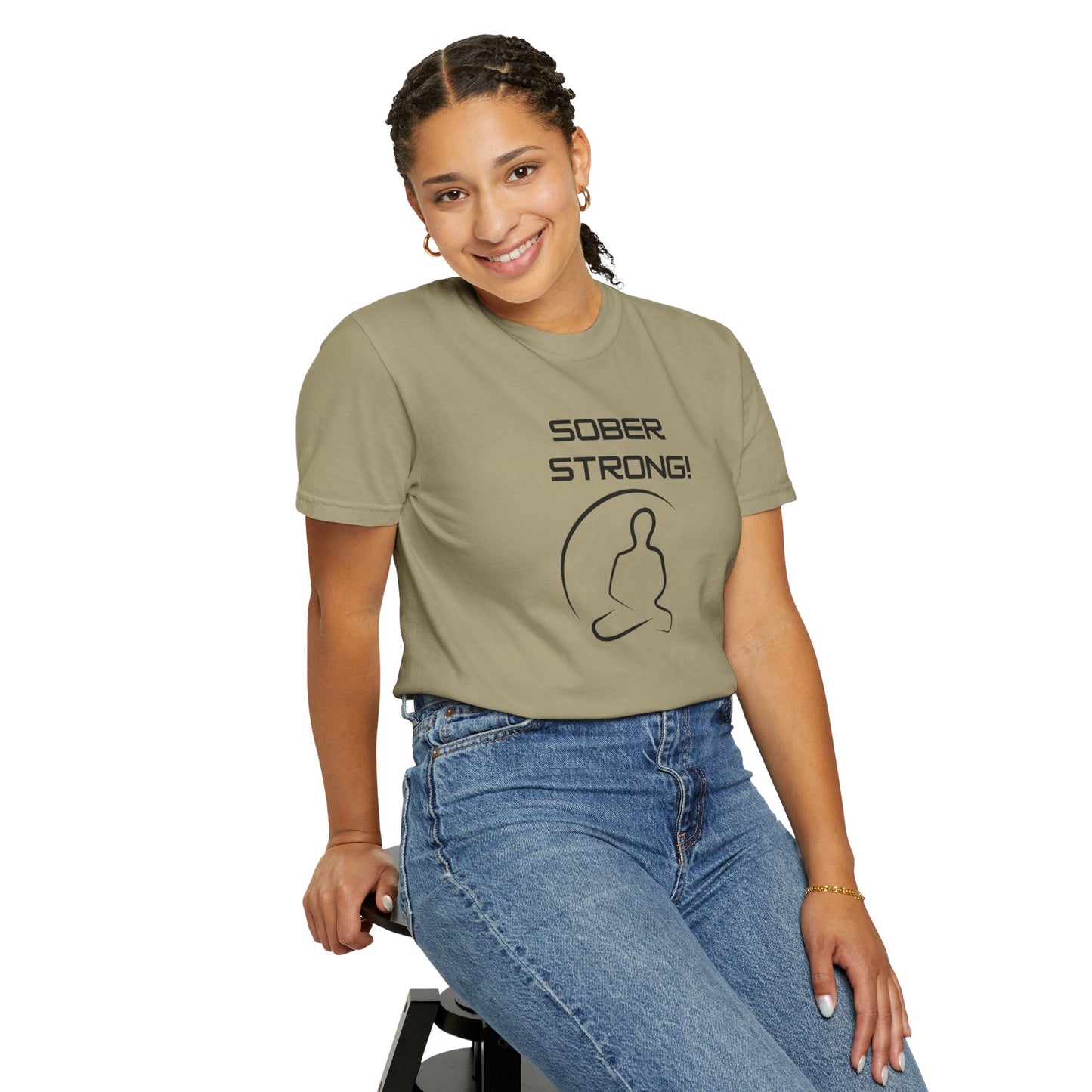'Sober Strong' - Unisex Graphic Shirt, Positive Vibes, Casual Wear