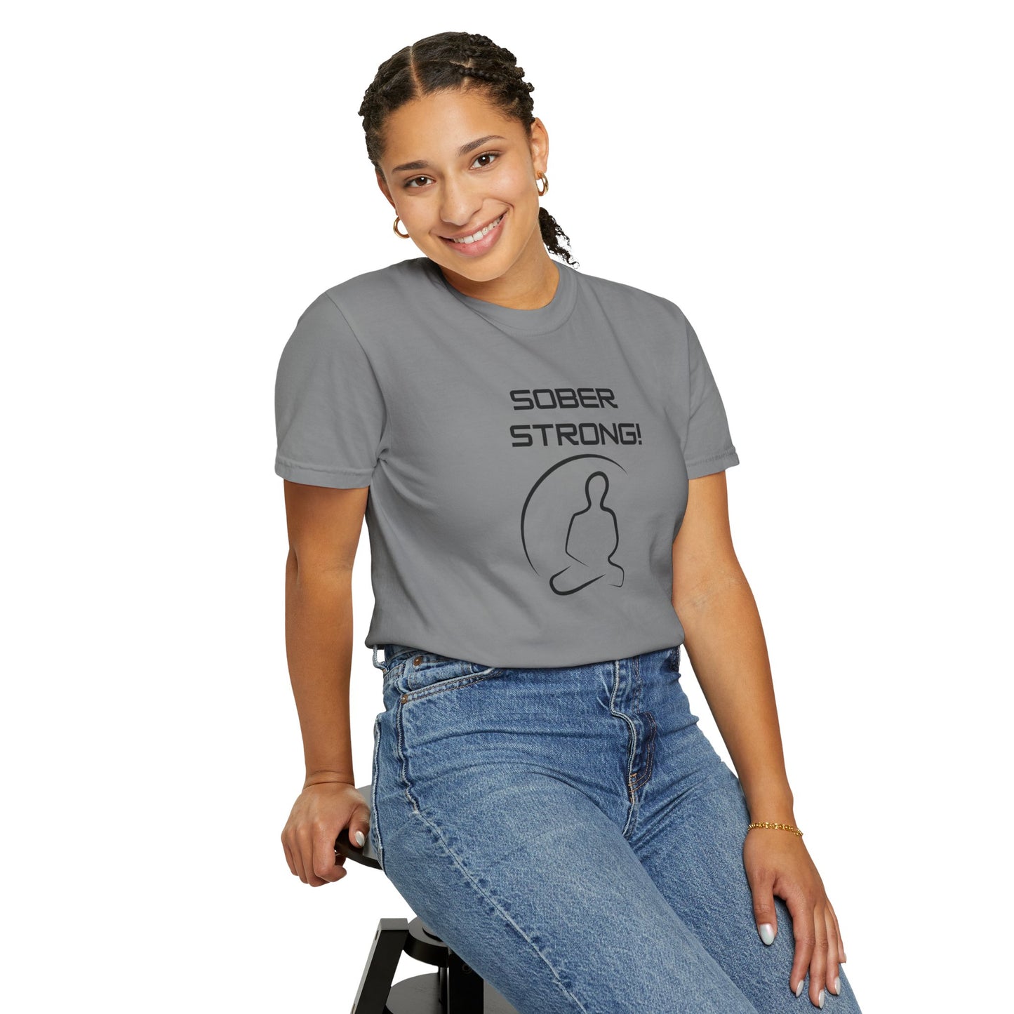 'Sober Strong' - Unisex Graphic Shirt, Positive Vibes, Casual Wear