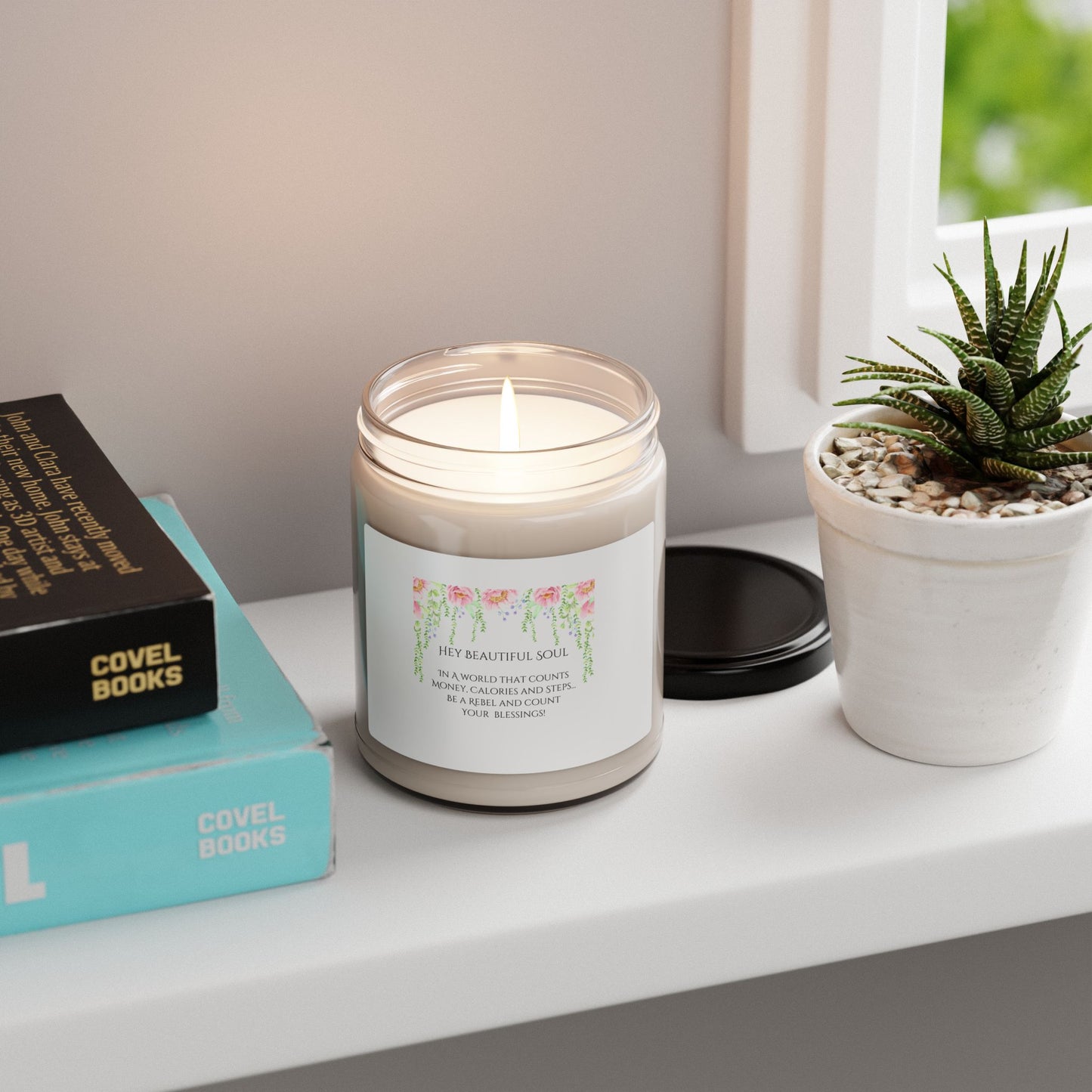 Count Your Blessings-Inspirational Scented Soy Candle 9oz