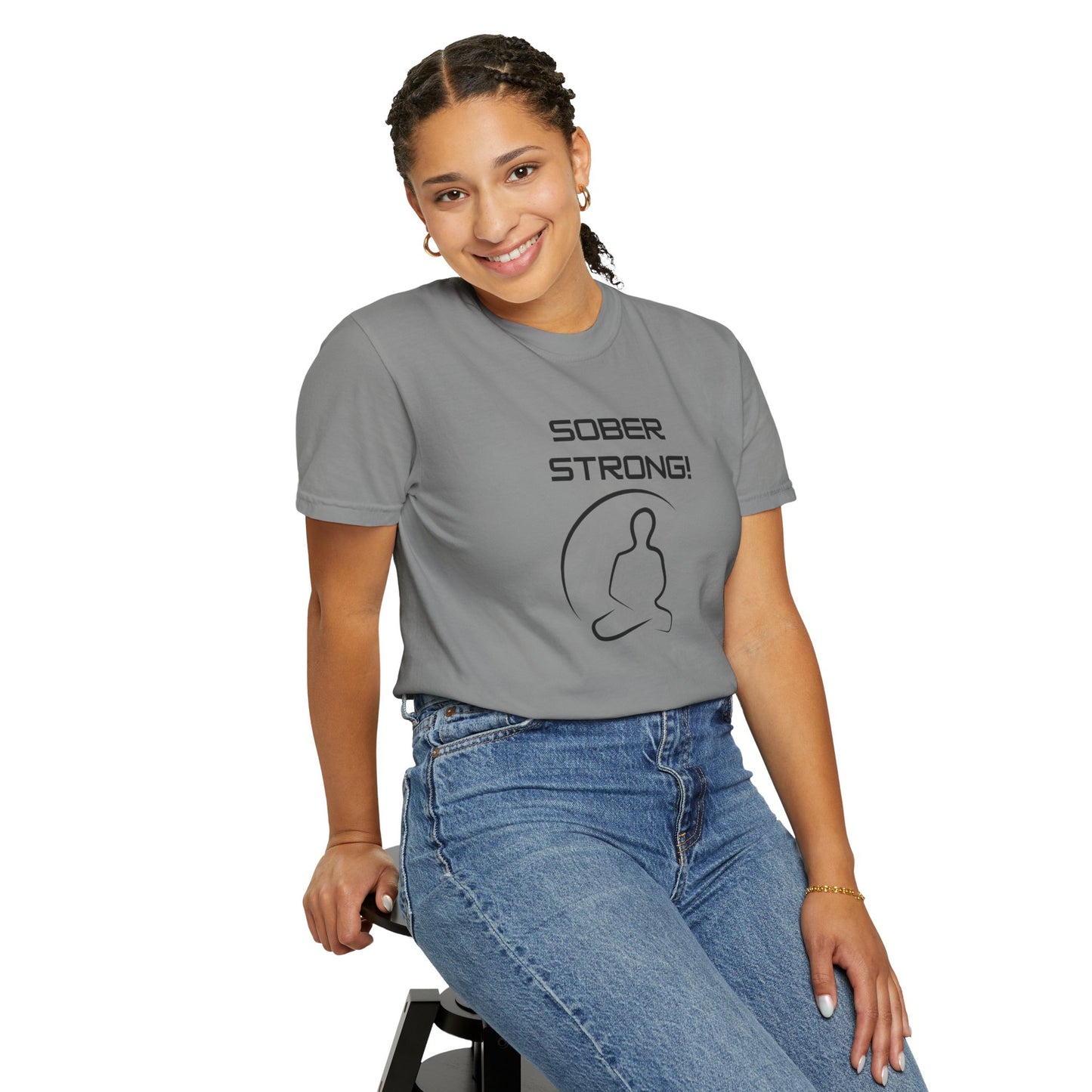 'Sober Strong' - Unisex Graphic Shirt, Positive Vibes, Casual Wear