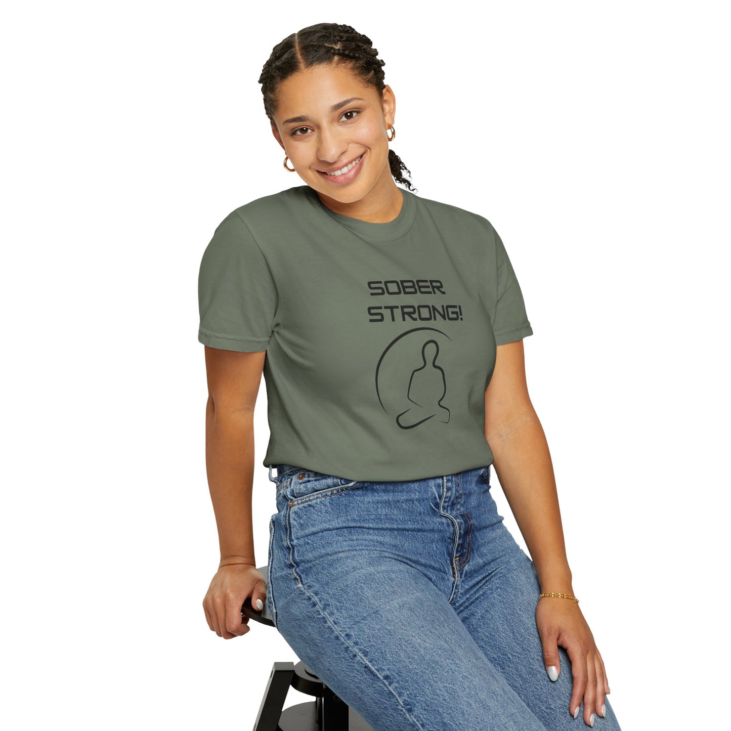 'Sober Strong' - Unisex Graphic Shirt, Positive Vibes, Casual Wear
