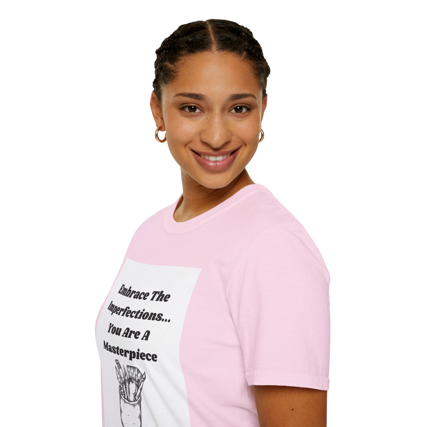 Embrace The Imperfections - Unisex Softstyle T-Shirt - Artistic Inspiration Tee