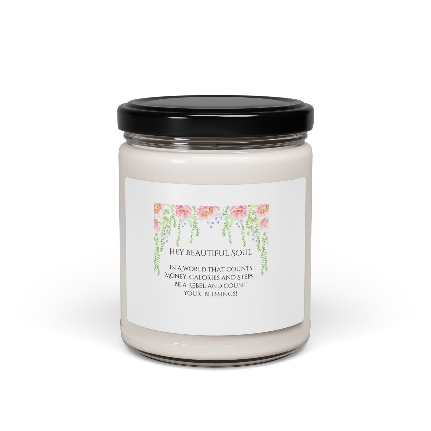 Count Your Blessings-Inspirational Scented Soy Candle 9oz