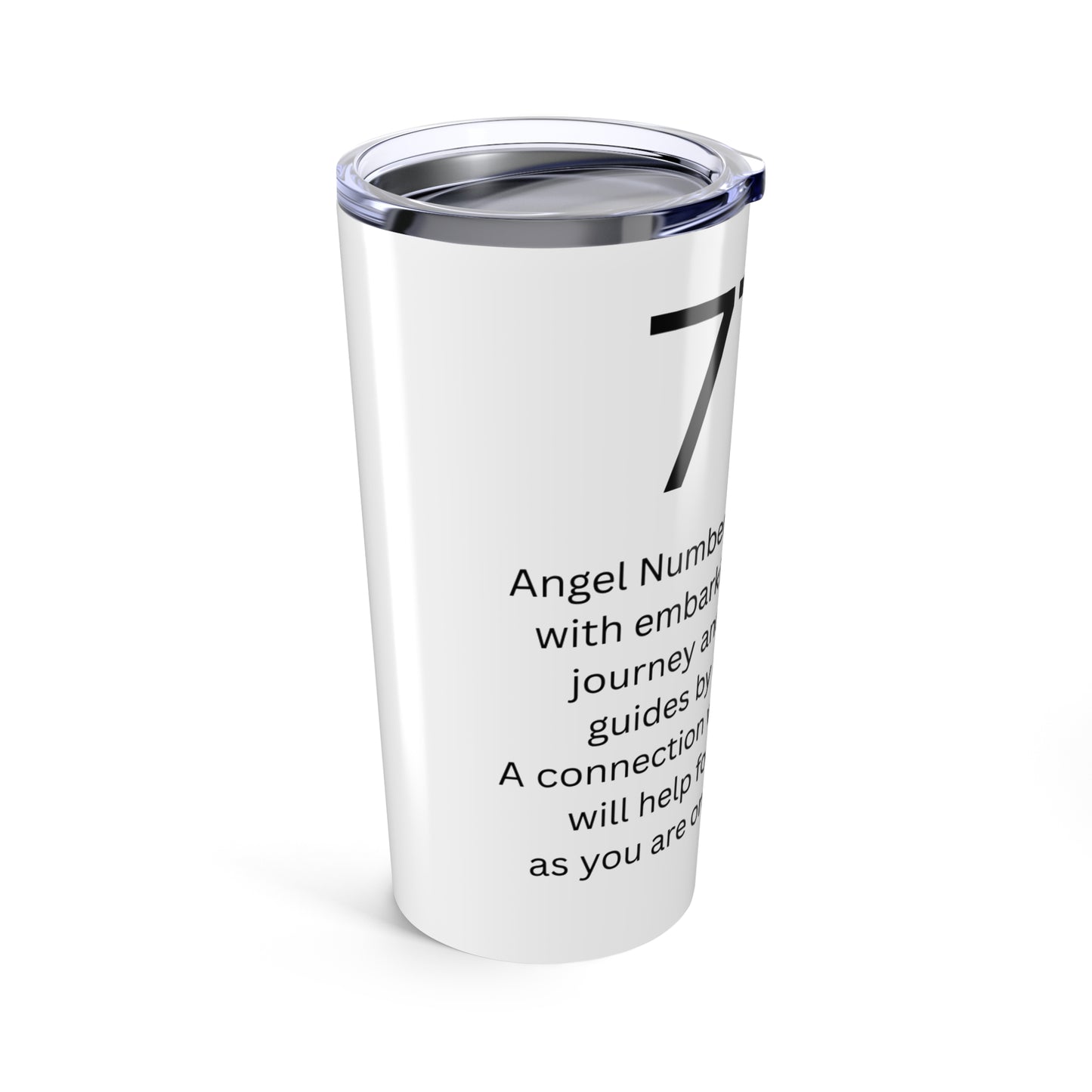 Angel Number 777 - Spiritual Guide Tumbler, Coffee Cup, Inspirational Travel Mug, Motivational Gift, Astrology Drinkware