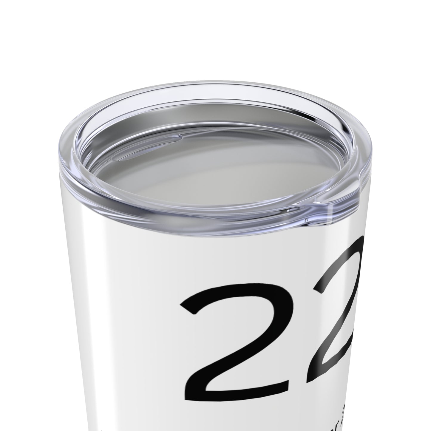 Angel Number 222 - Motivational Tumbler | 20oz Insulated Beverage Cup | Spiritual Gifts | Daily Affirmation Tumblers | Number 222 Design | Great for Self-Care