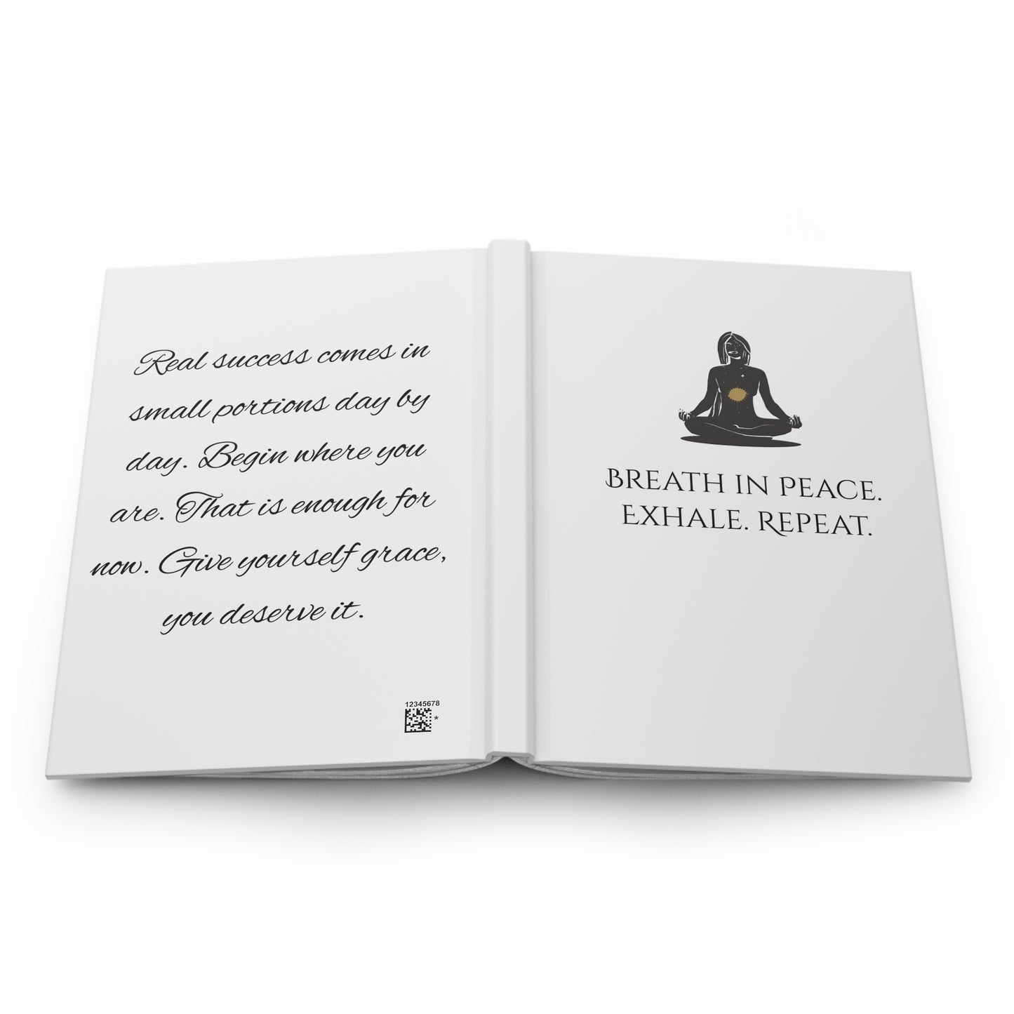 Mindful Hardcover Journal | Meditation & Self-Reflection Notebook, Spiritual Gift, Wellness Journal, Affirmation Diary, Mindfulness