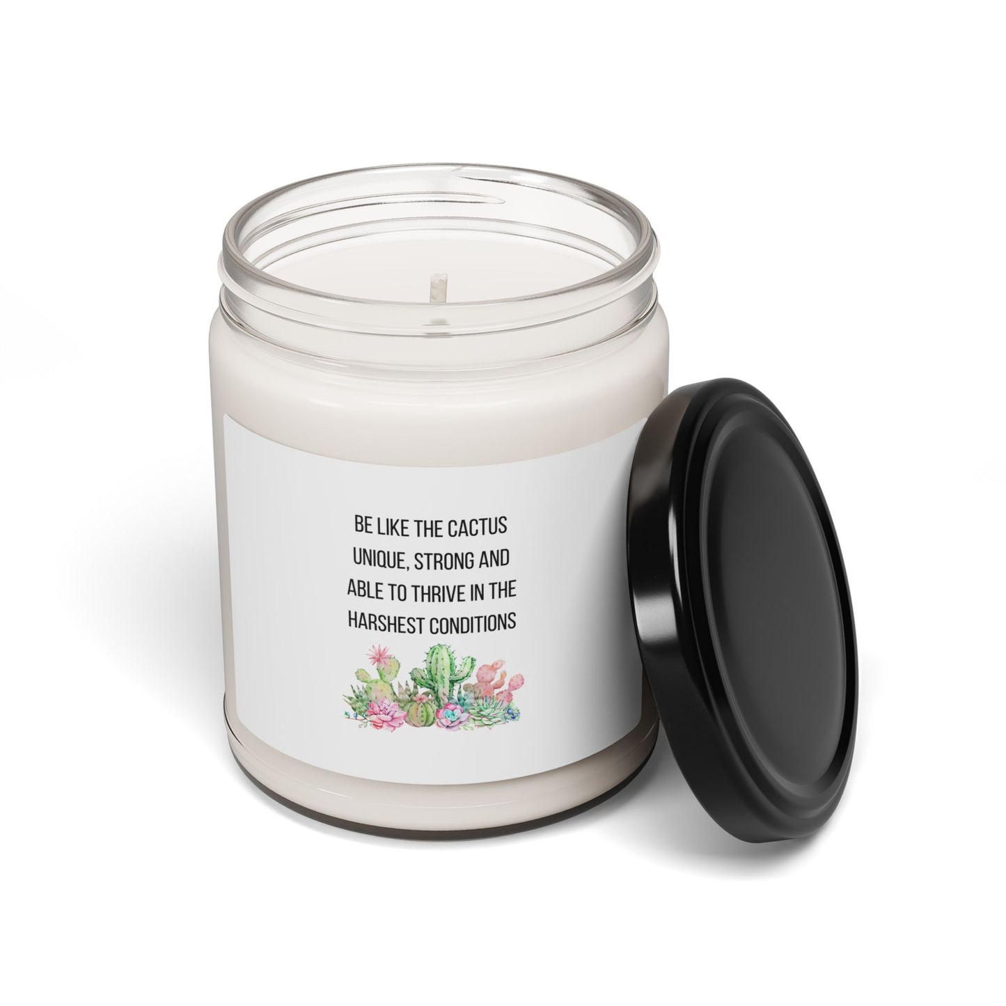 Inspirational Cactus Scented Soy Candle - 9oz