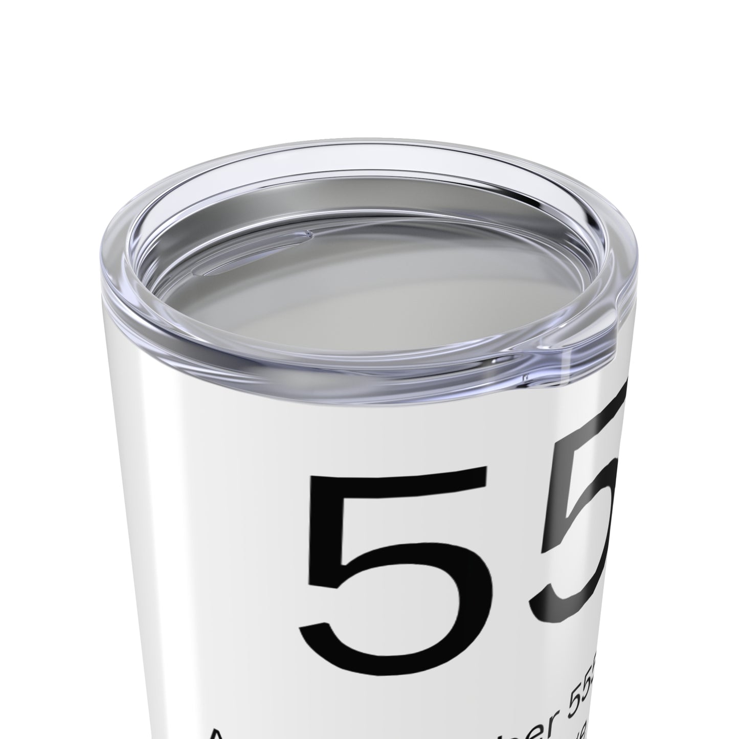 Angel Number 555 - Inspirational Tumbler 20oz, Motivational Mug, Unique Travel Cup, Encouraging Drinkware, Numerology Inspiration