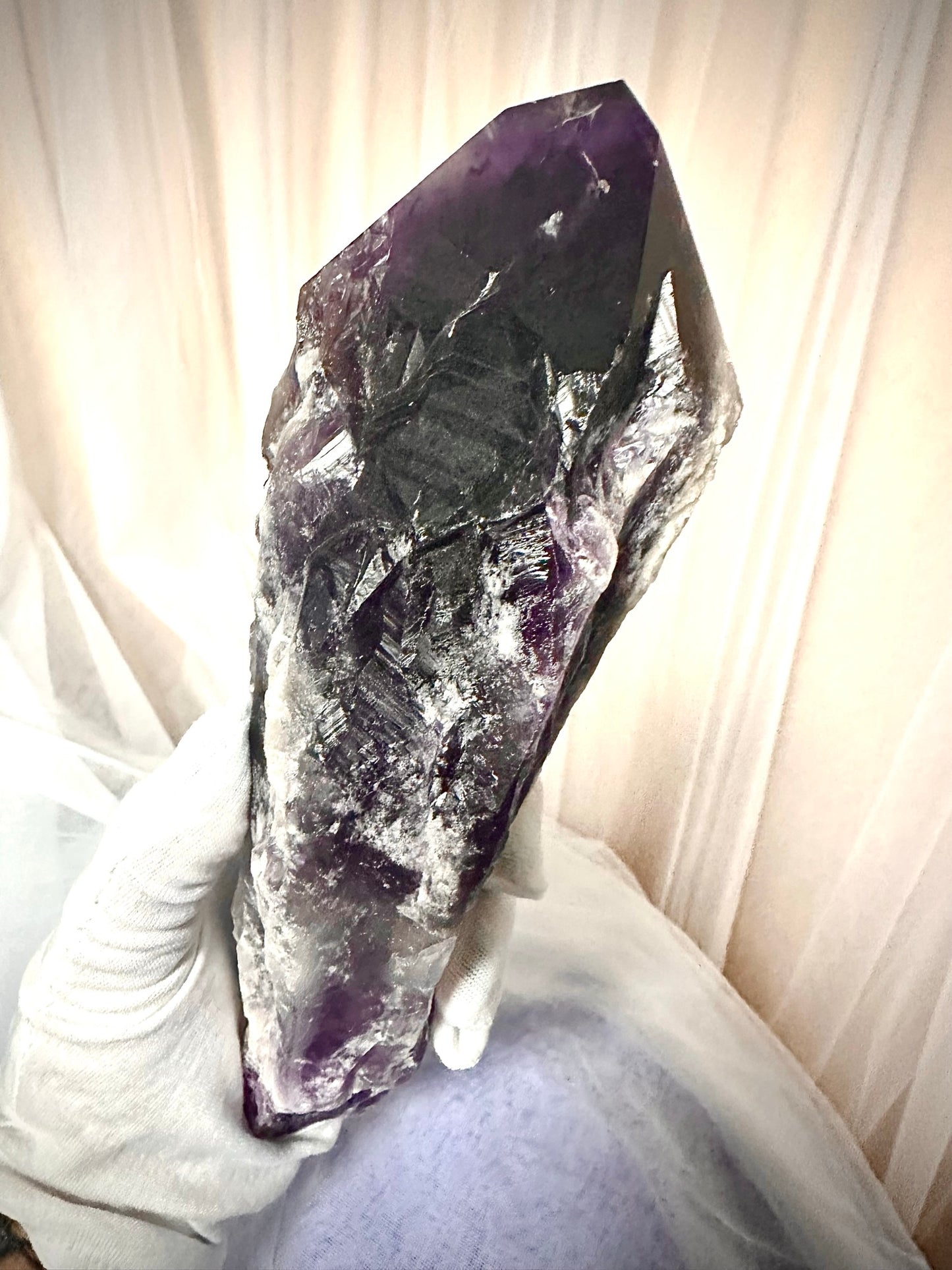 Large Amethyst Elestial Point- 1 Available