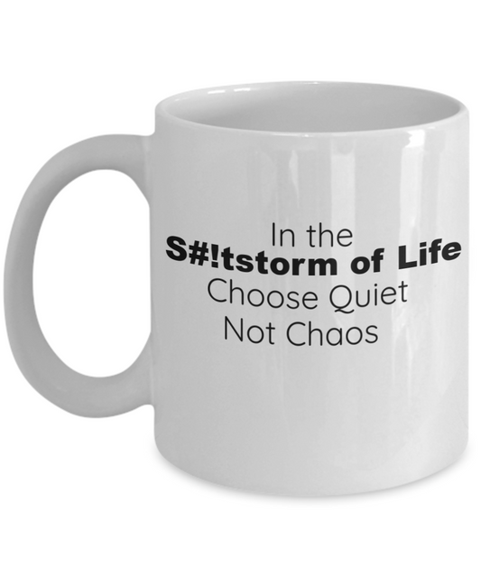 In the S#!tstorm of Life Choose Quiet Not Chaos